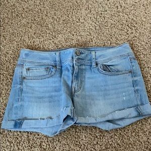 american eagle denim shorts